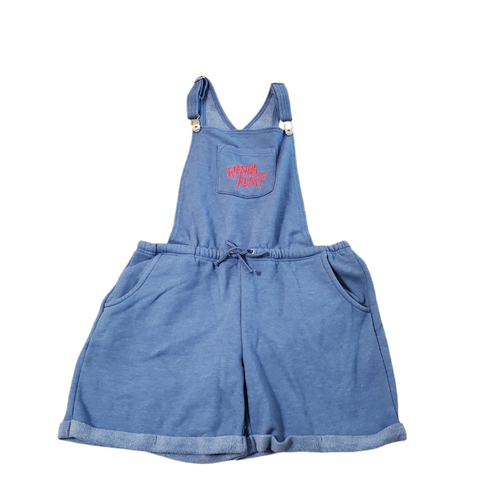 Halloween‎ Horror Nights Women's Chucky Child's Play Blue Cosplay Jumper Medium